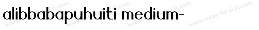 alibbabapuhuiti medium字体转换